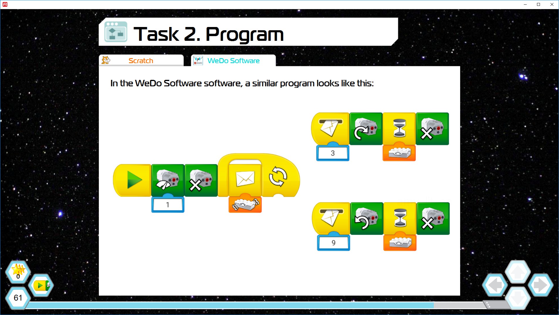 哈勃望远镜wedo2.0   scratch特别项目